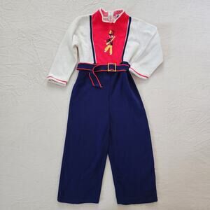Vintage Nutcracker Pantsuit 3t